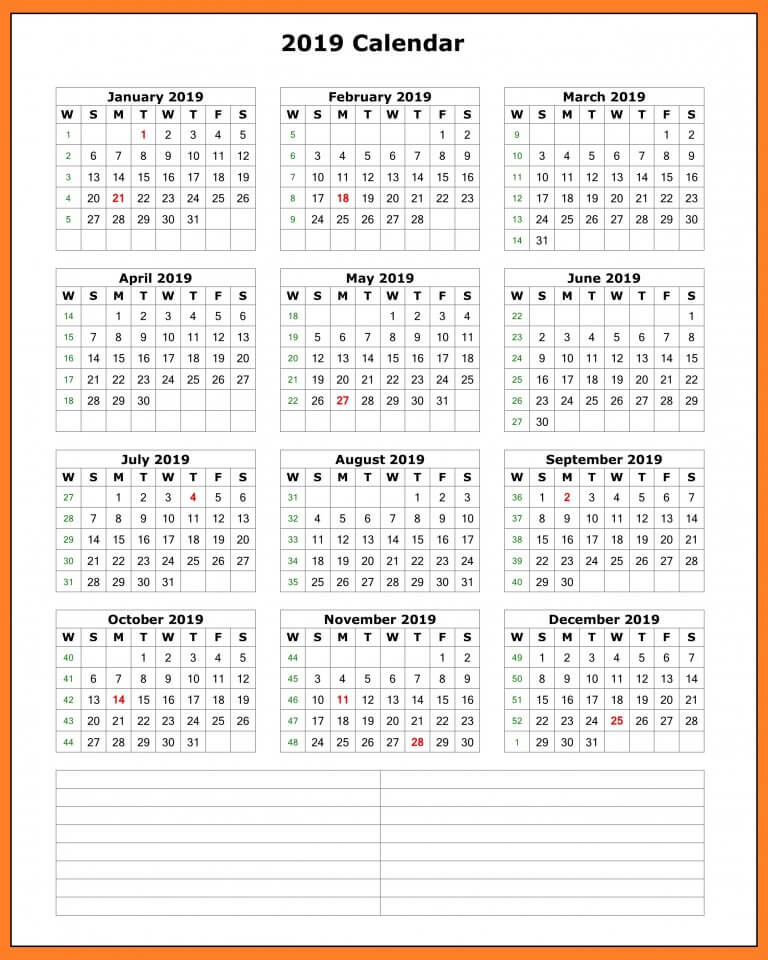 microsoft word template calendar 2018
