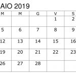 Calendario Modificabile 2019 PDF Febbraio