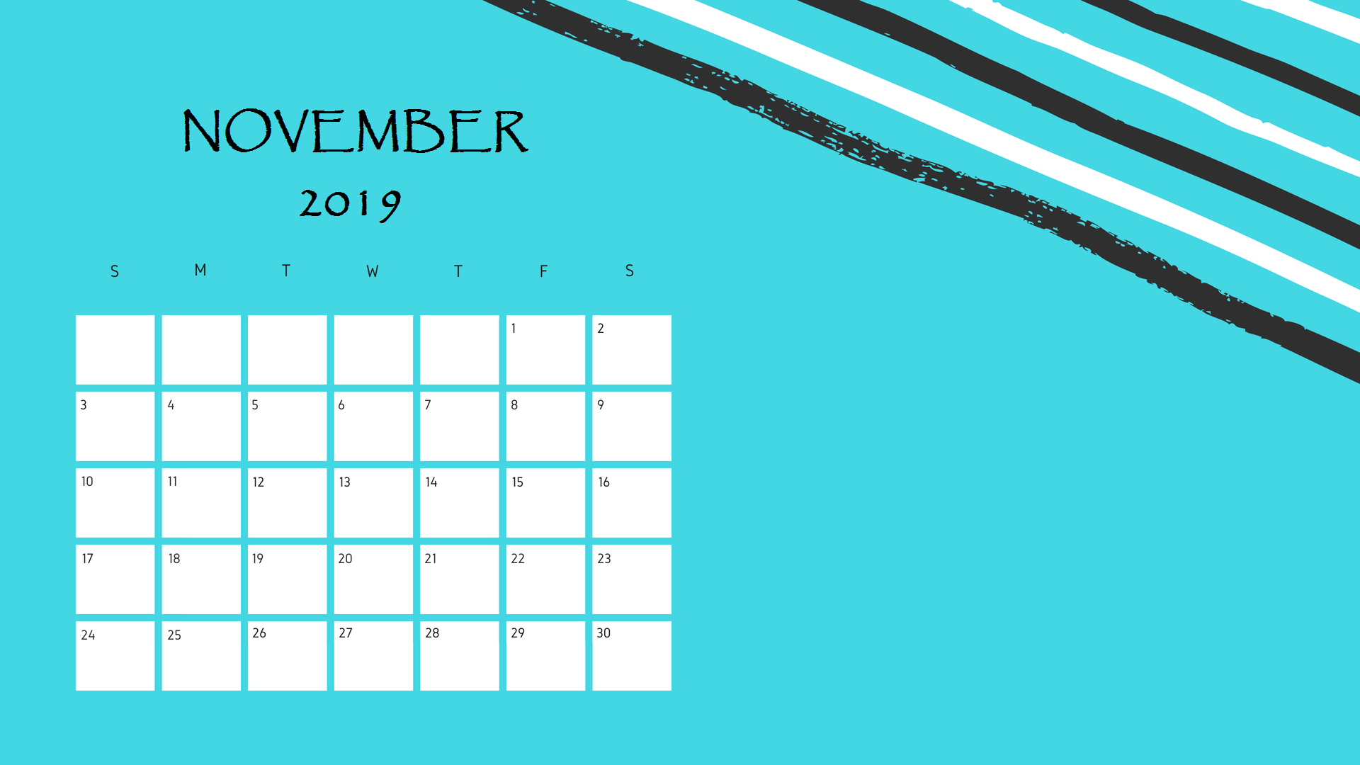 Download November 2019 Printable Calendar