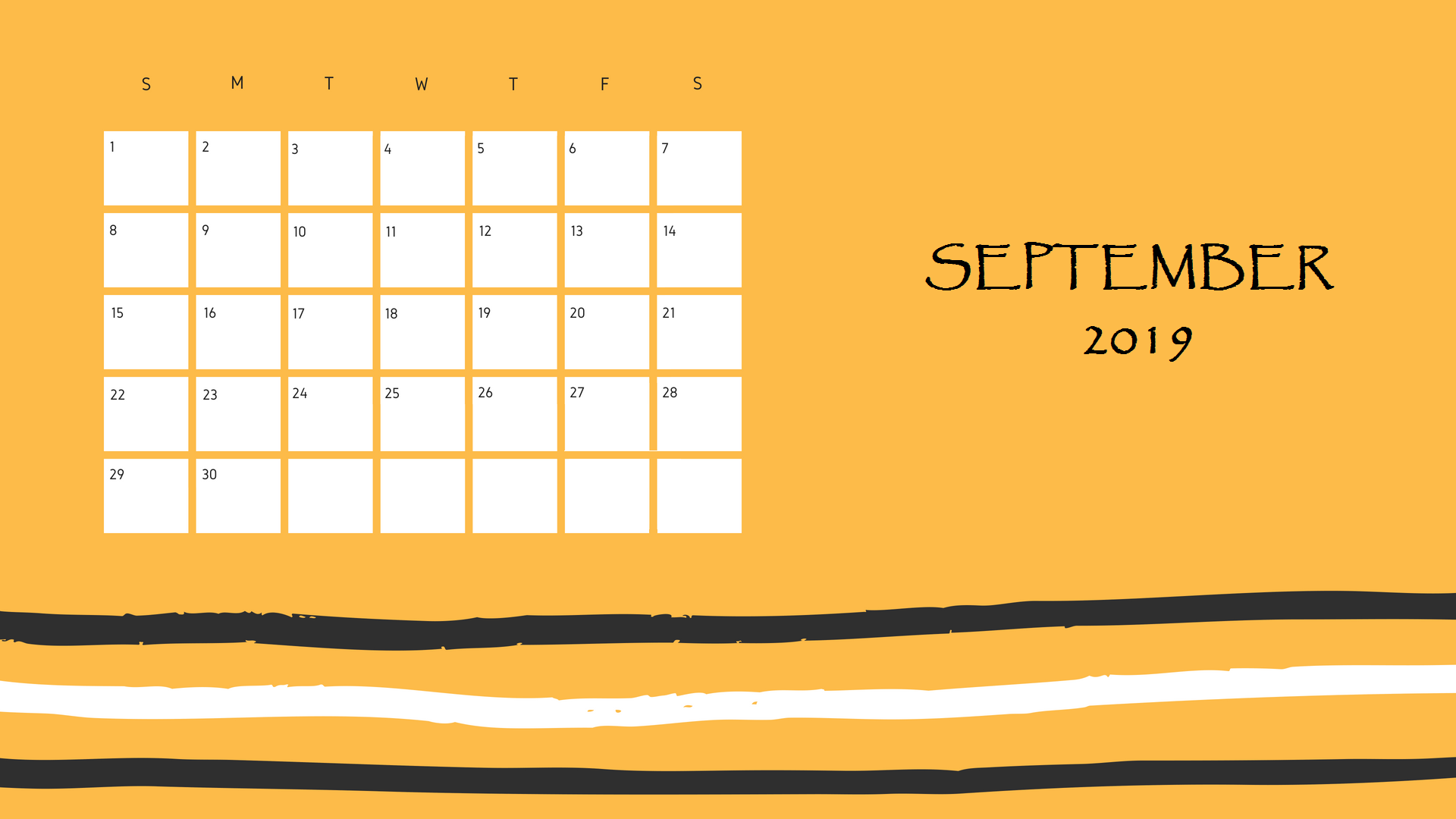 Download September 2019 Printable Calendar