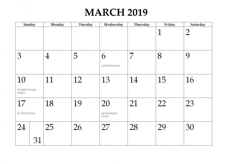 march-2019-calendar-editable