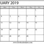 February 2019 Calendar Template