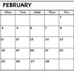 February Calendar 2019 PDF
