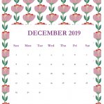 Print December 2019 Calendar Template