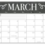 Print March 2019 Desk Calendar