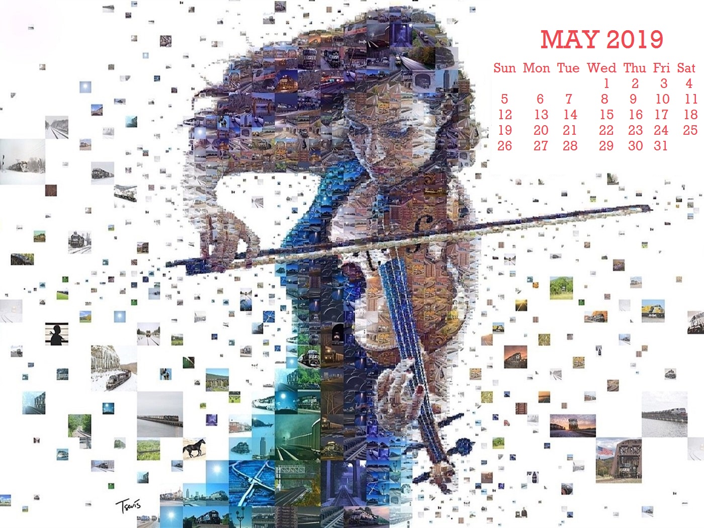 Beautiful May 2019 Calendar Wallpaper