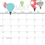 Cute May 2019 Calendar With Holidays