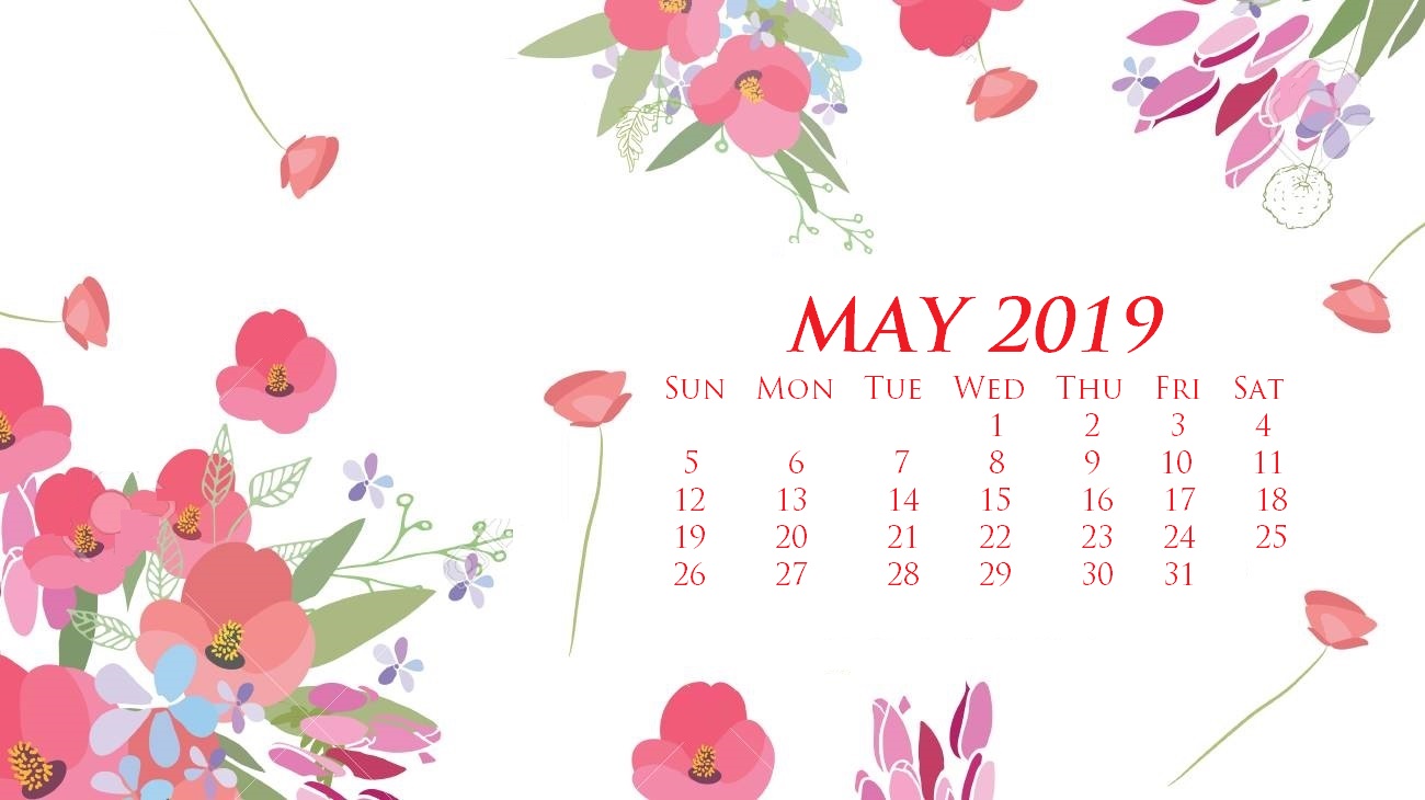 HD Wallpaper With May 2019 Calendar