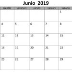 Junio Calendario Estilos 2019 Para Imprimir