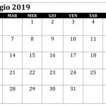 Maggio Calendario 2019 PDF