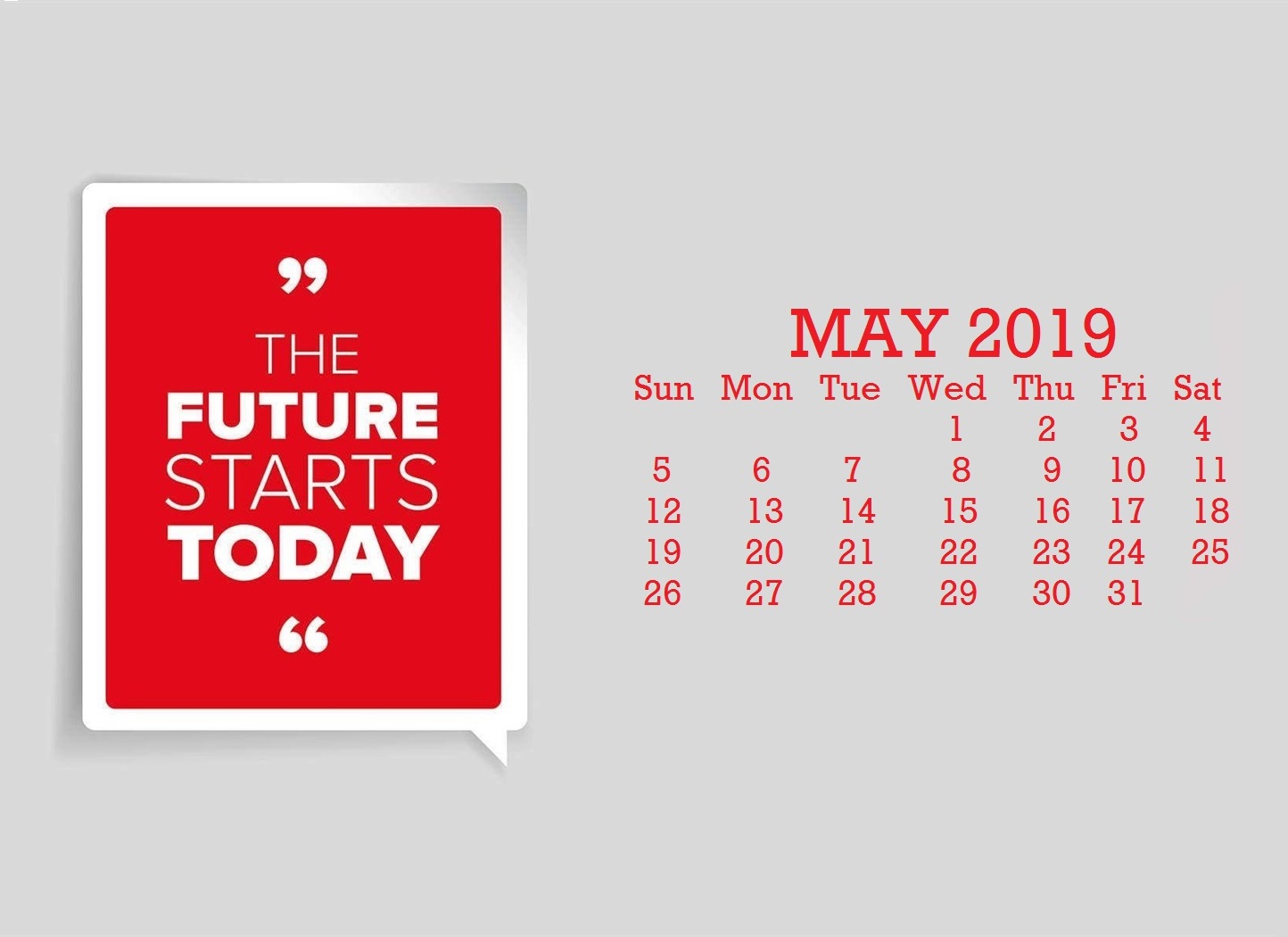 May 2019 Quotes Calendar Wallpaper