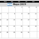 Mayo Calendario 2019 Argentina Excel