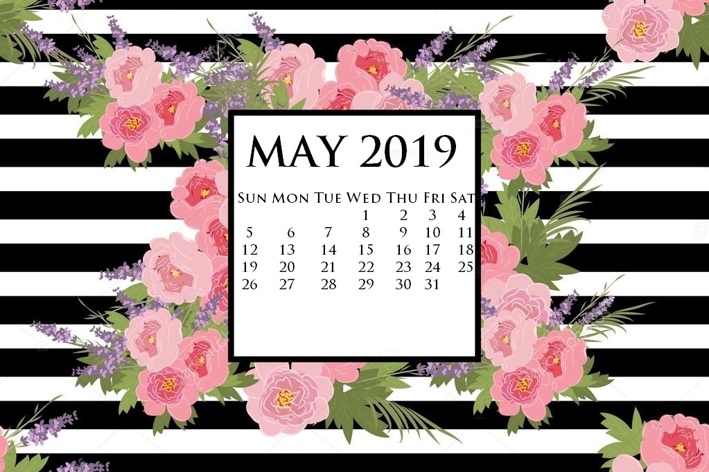 Unique May 2019 Calendar Wallpaper