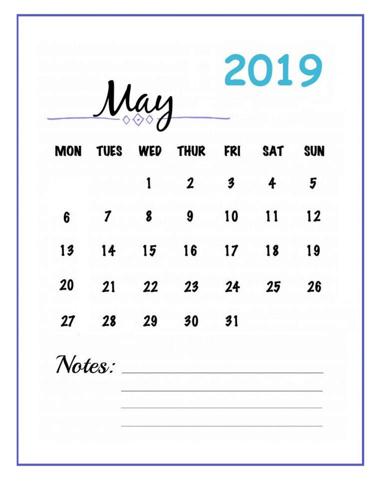 cute-may-2019-calendar-printable-floral-design-calendar-template