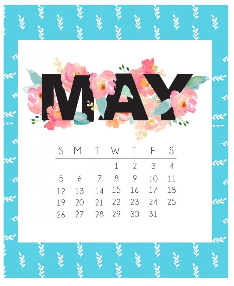 Cute May 2019 Calendar Designs