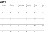 Print May 2019 Blank Calendar