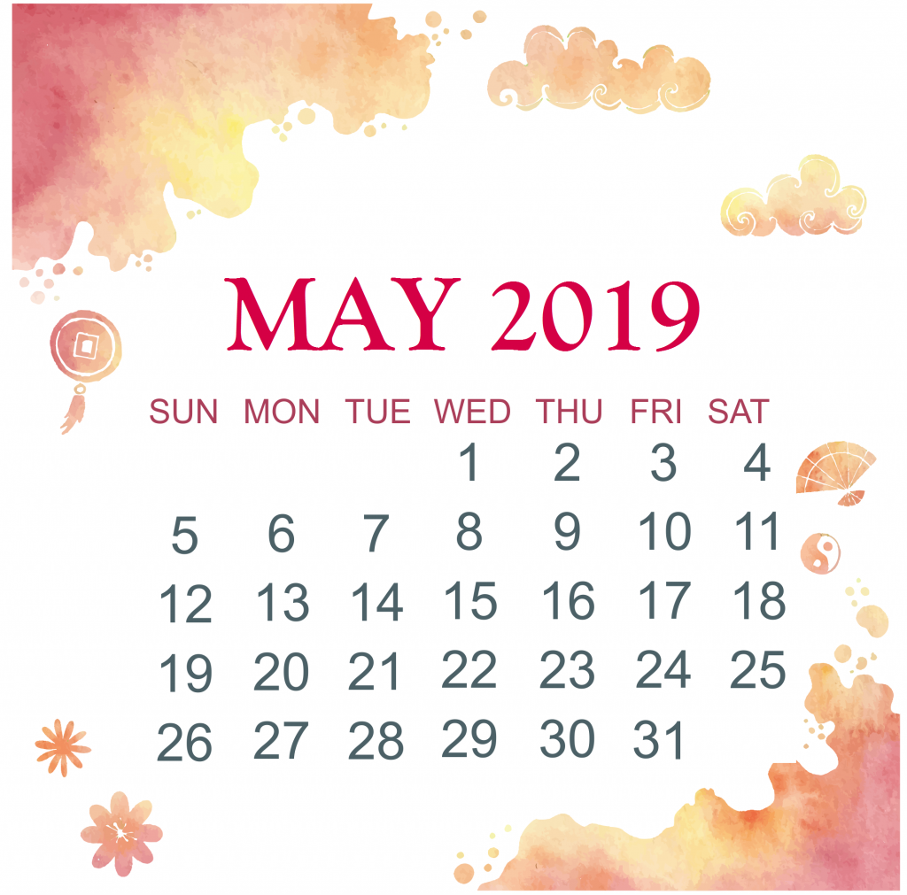 Download May 2019 Wall Calendar