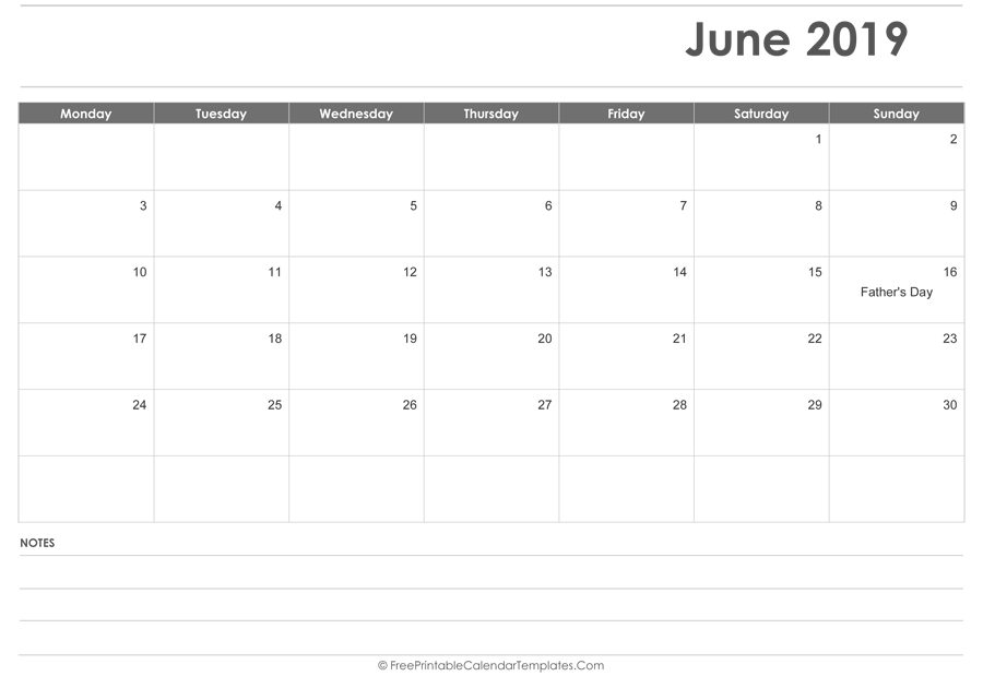 Blank May 2019 Editable Calendar with Holidays