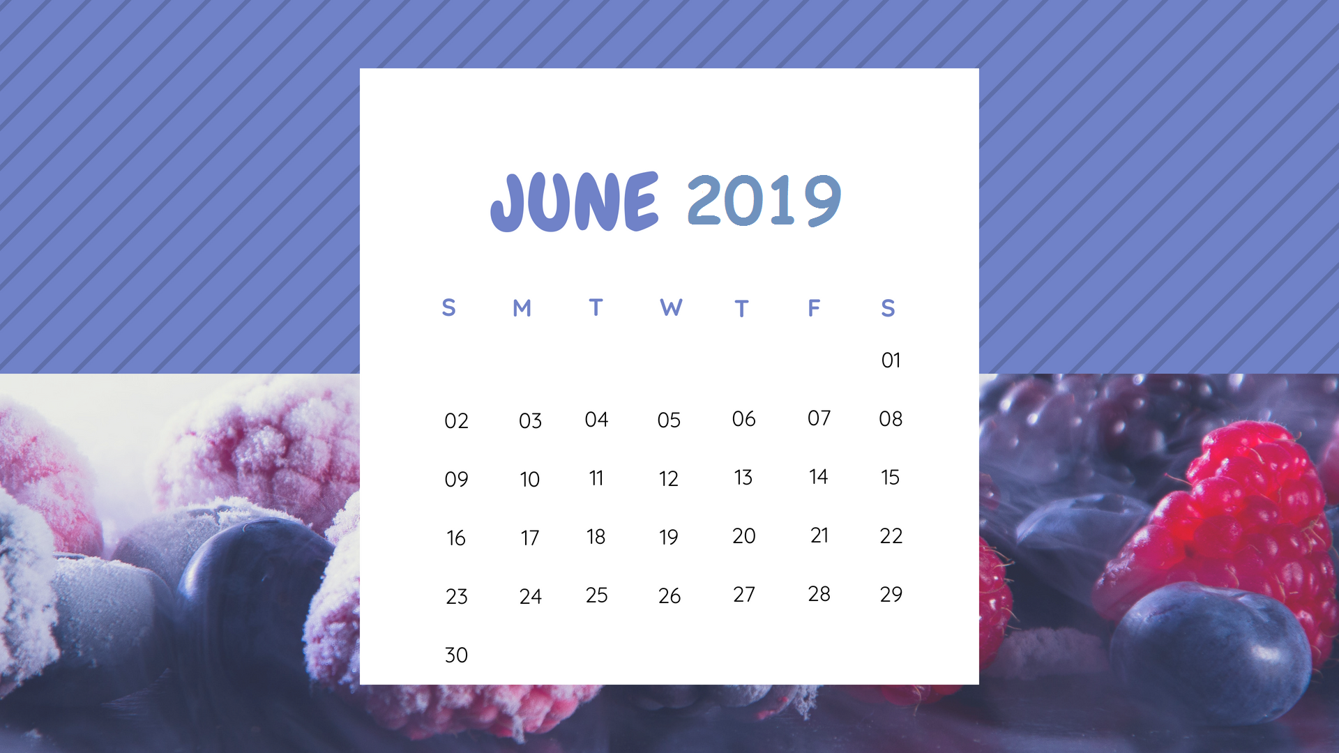 Free June 2019 Calendar To Print
