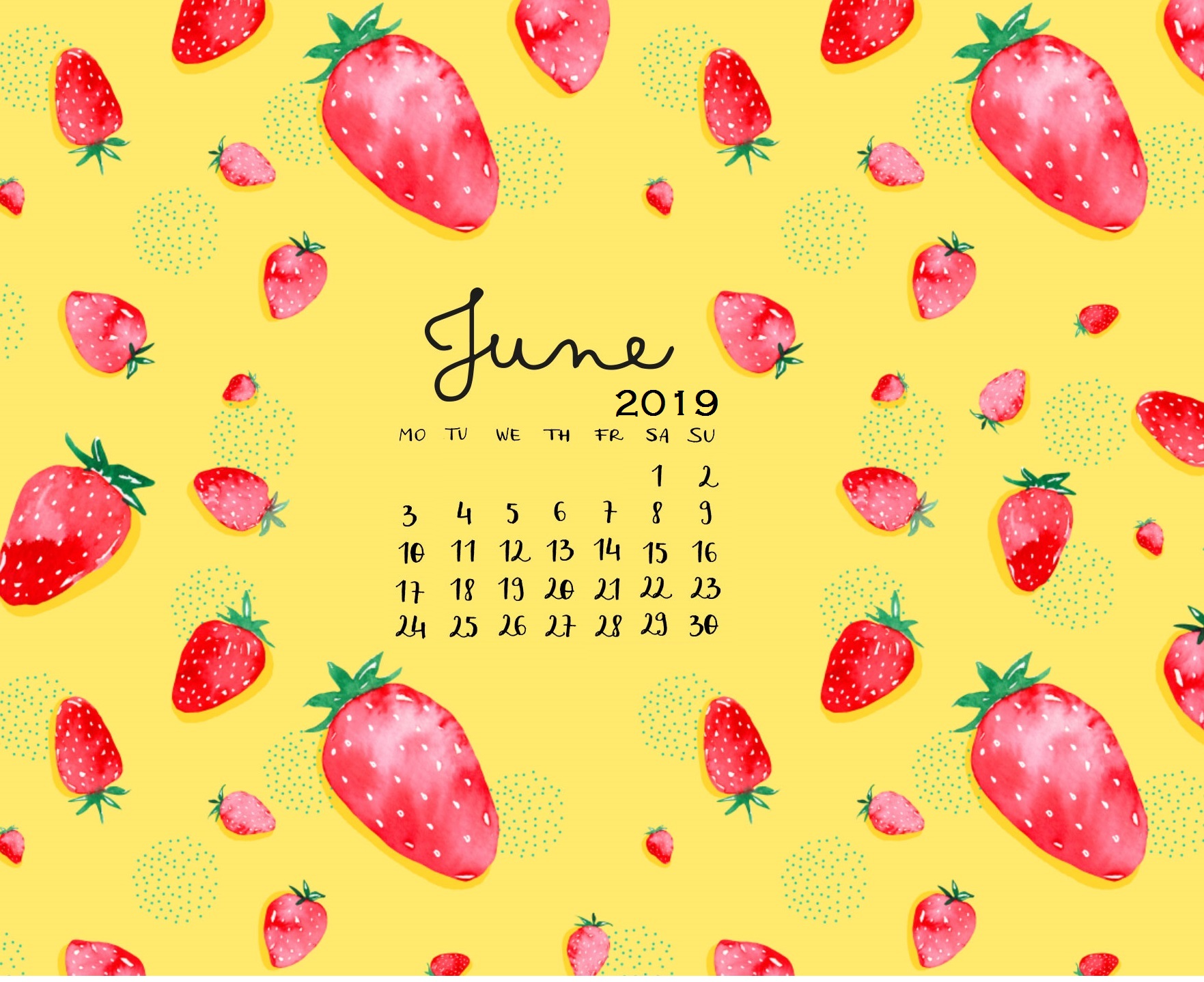 Latest June 2019 Calendar Designs