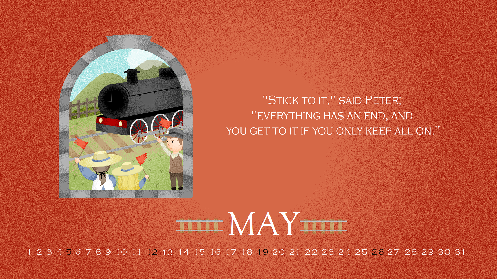 May 2019 Quotes Desktop Calendar