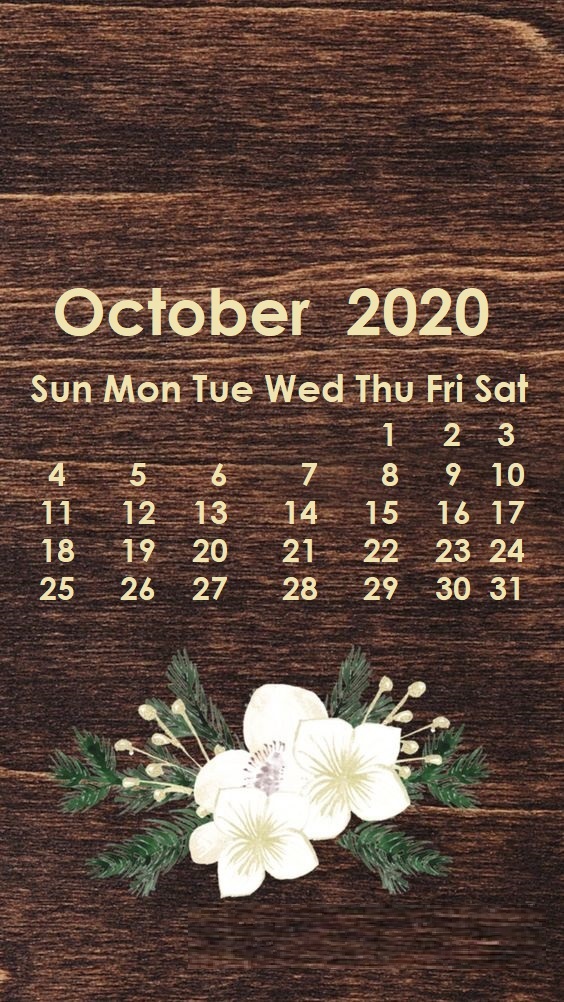 October 2020 iPhone Wallpaper