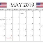 The United States May 2019 Holidays Calendar