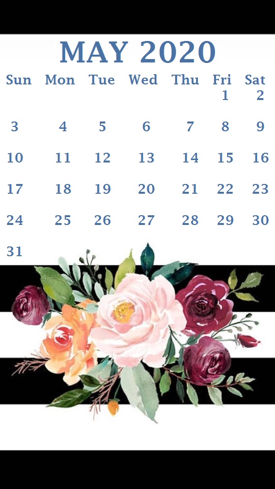 iPhone May 2020 Calendar Wallpaper