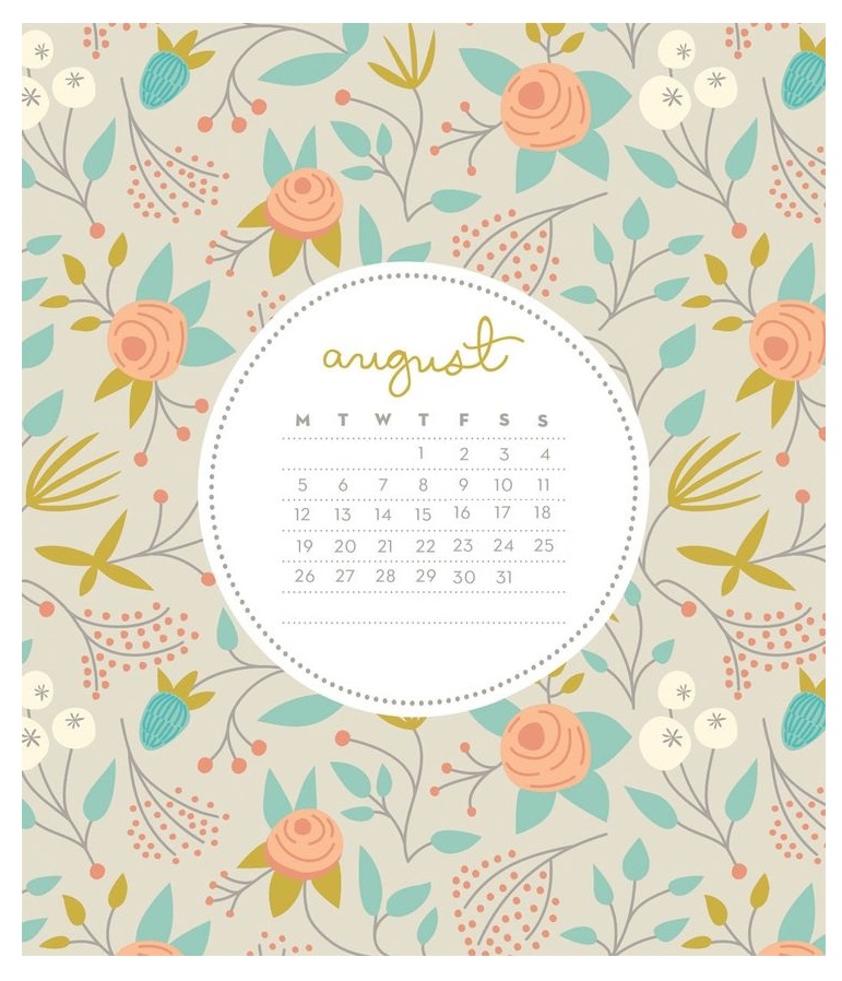 August 2019 Desk Calendar To Print