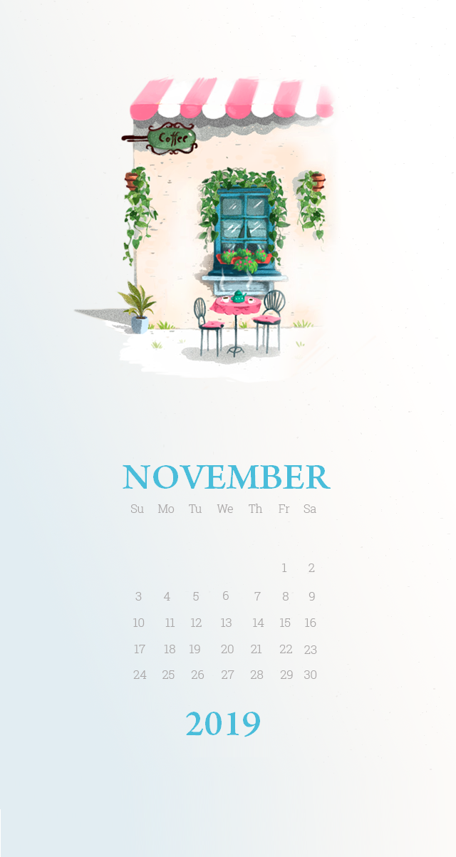 Beautiful November 2019 iPhone Wallpaper
