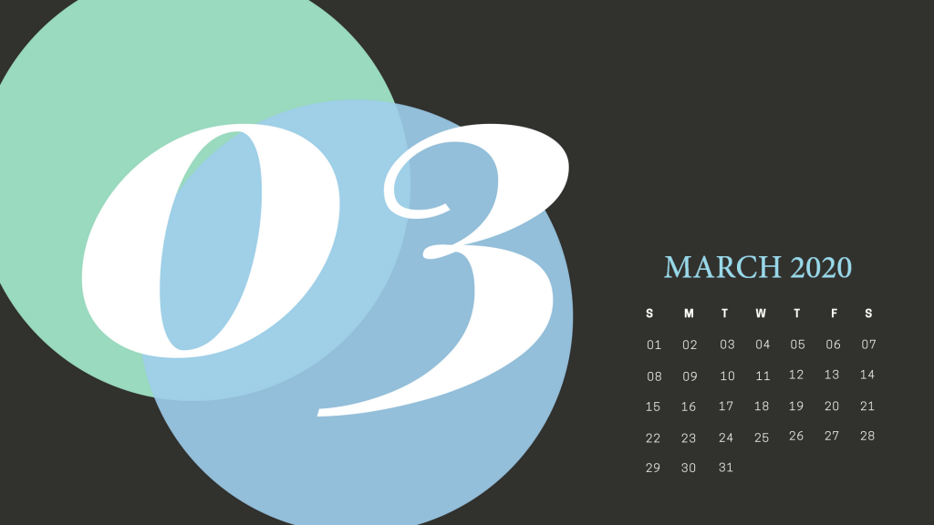 Cute March 2020 Calendar Printable