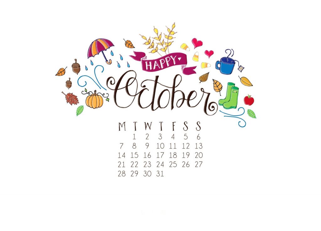 Cute October 2019 Background Wallpaper
