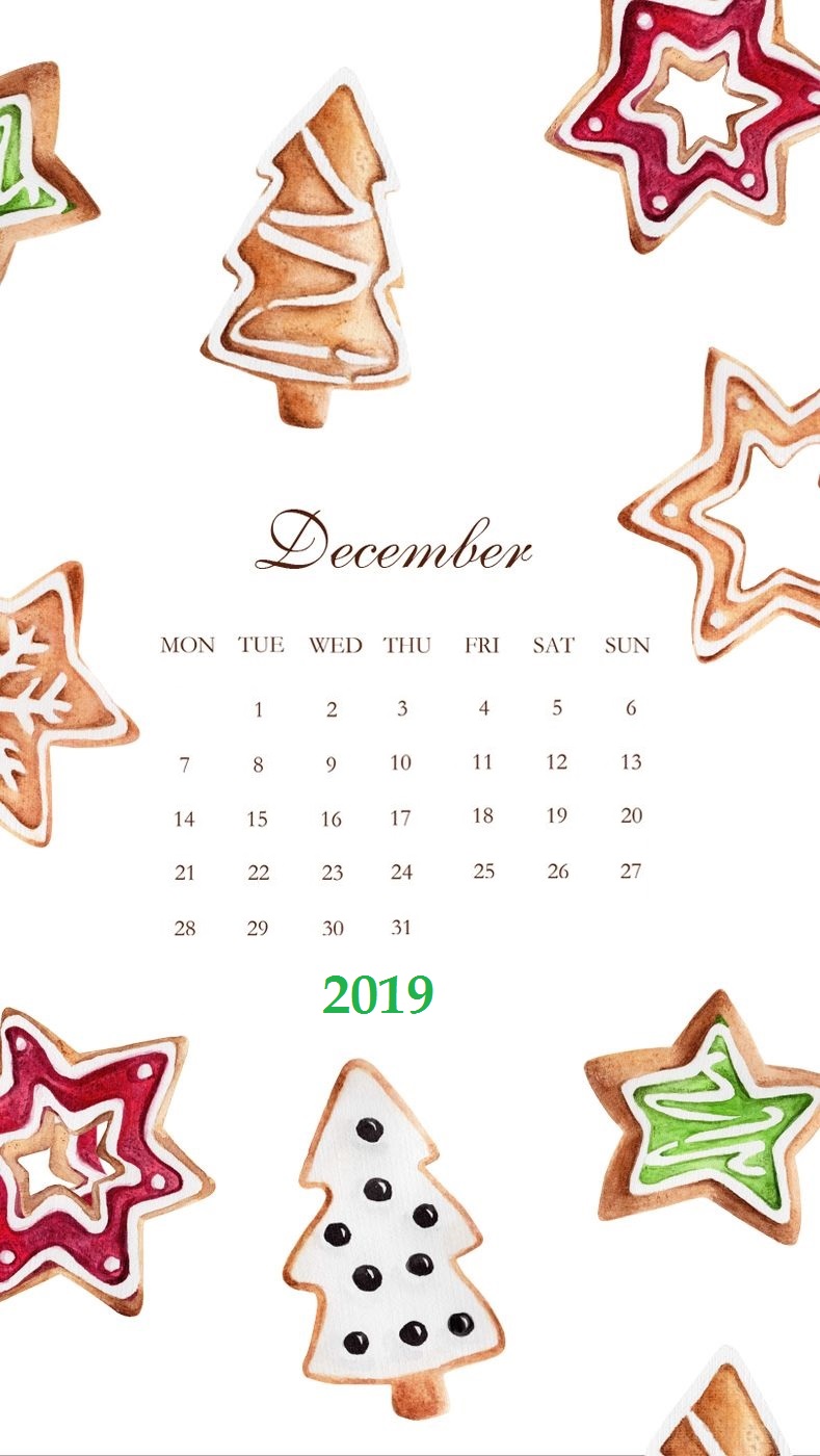 December 2019 iPhone Background Screensaver