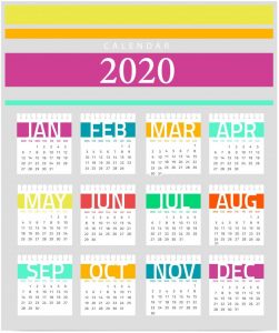 2020 Yearly Calendar Printable - Free Printable Calendar Templates