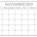 Editable November 2019 Planner