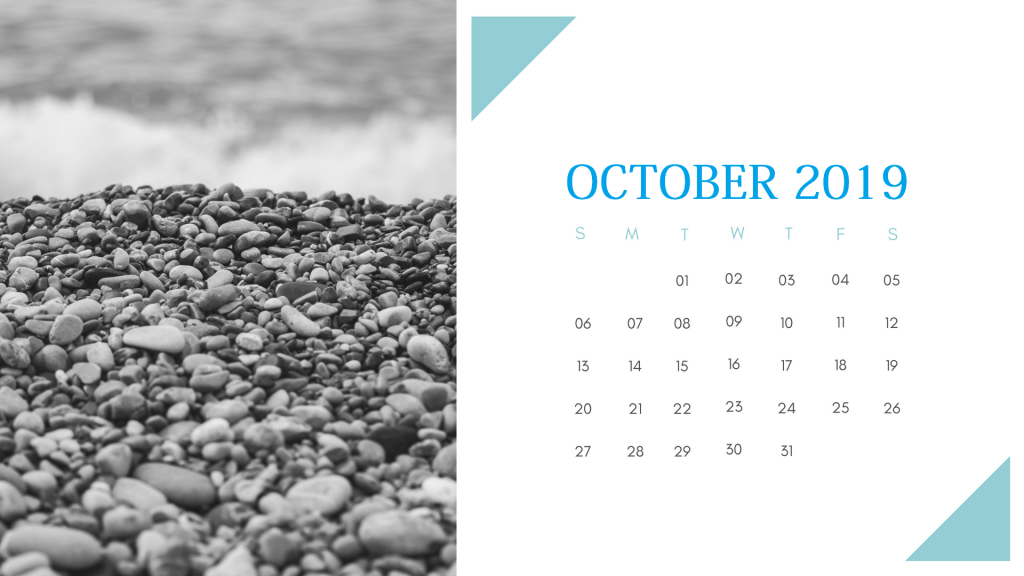 Nature Frame October 2019 Calendar
