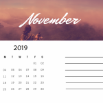 November 2019 Calendar To Print