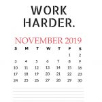 November 2019 House Wall Calendar
