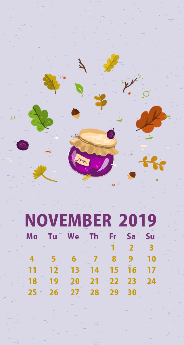 November 2019 iPhone Wallpaper