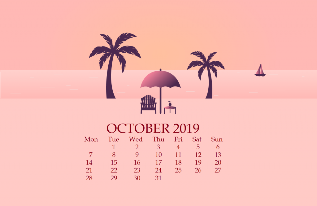 October 2019 Desktop Background Wallpaper