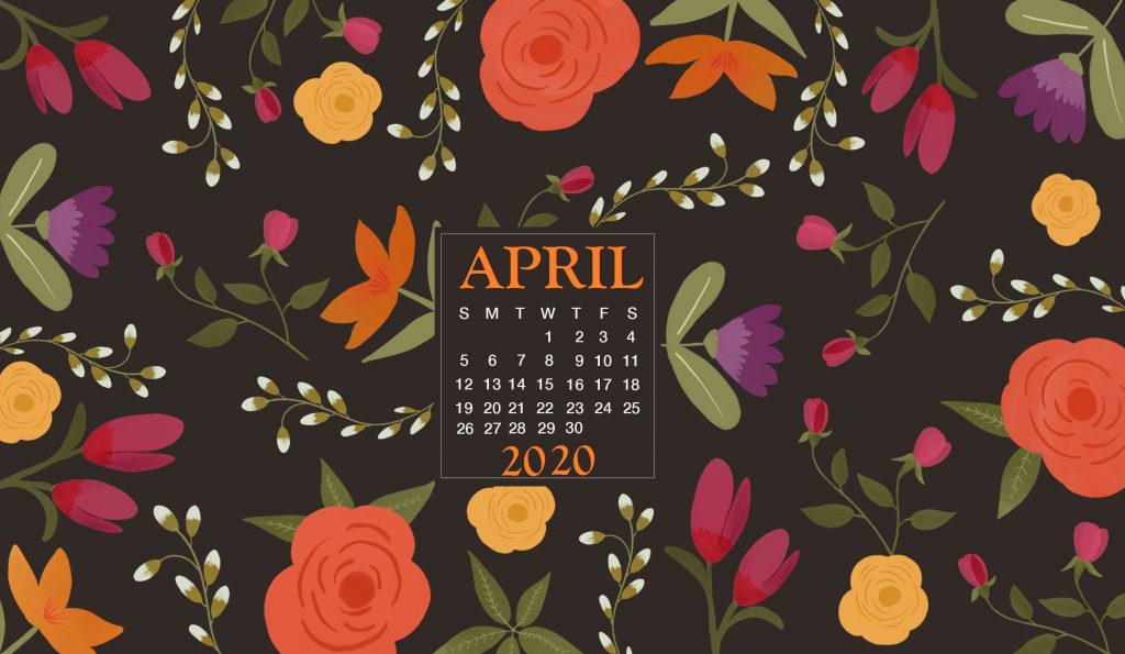 April 2020 Background Calendar