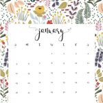 Cute January 2020 Calendar Design