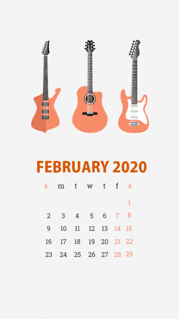 February 2020 Smartphone Wallpaper