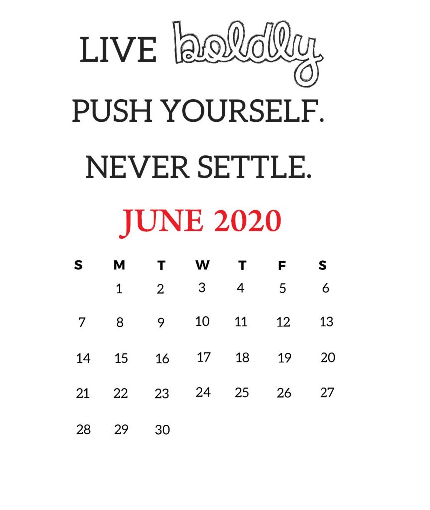 Motivational 2020 Quotes Calendar