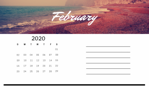 Best February 2020 Calendar