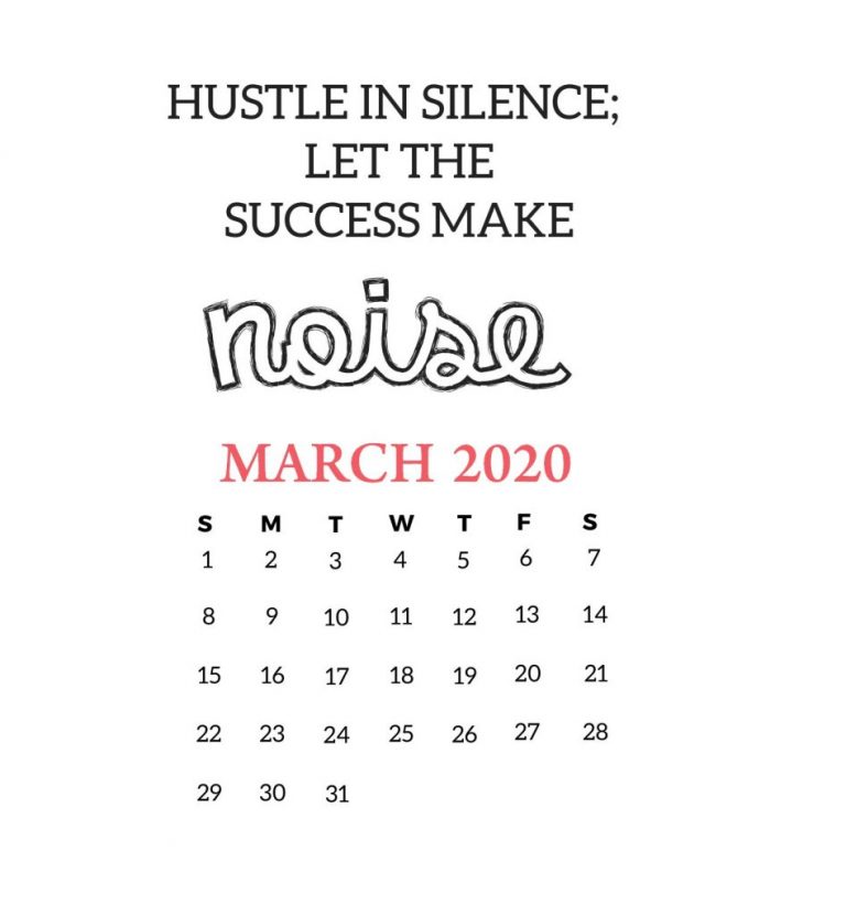 Motivational 2020 Quotes Calendar