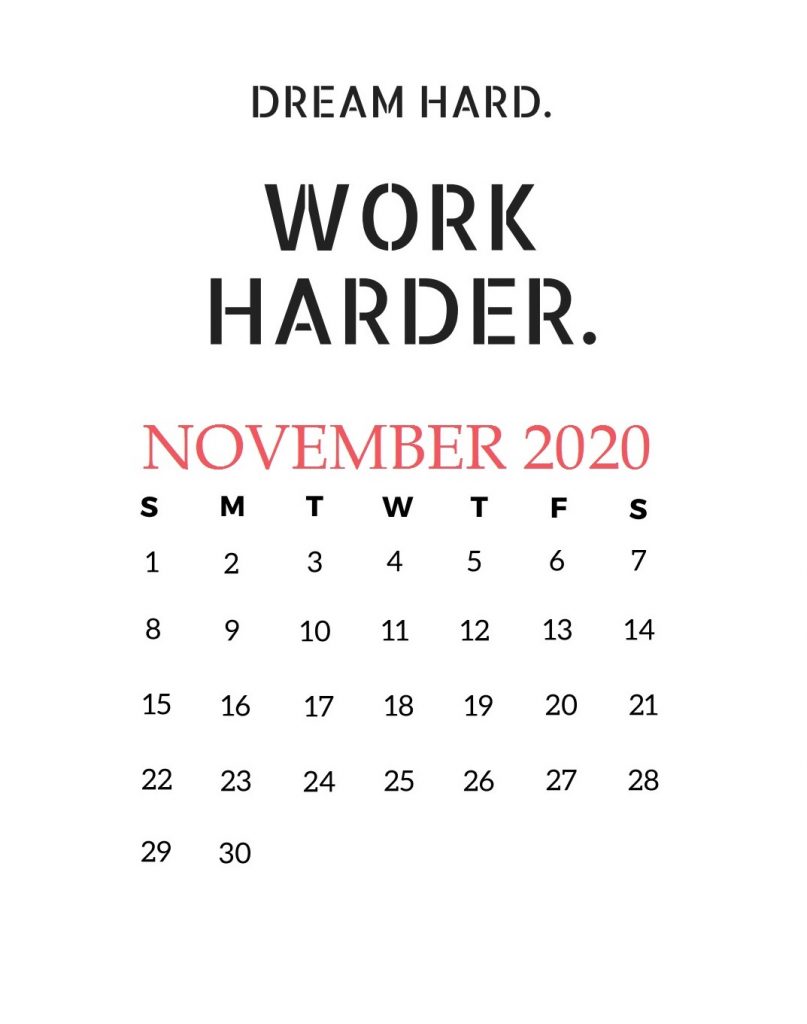 Motivational 2020 Quotes Calendar