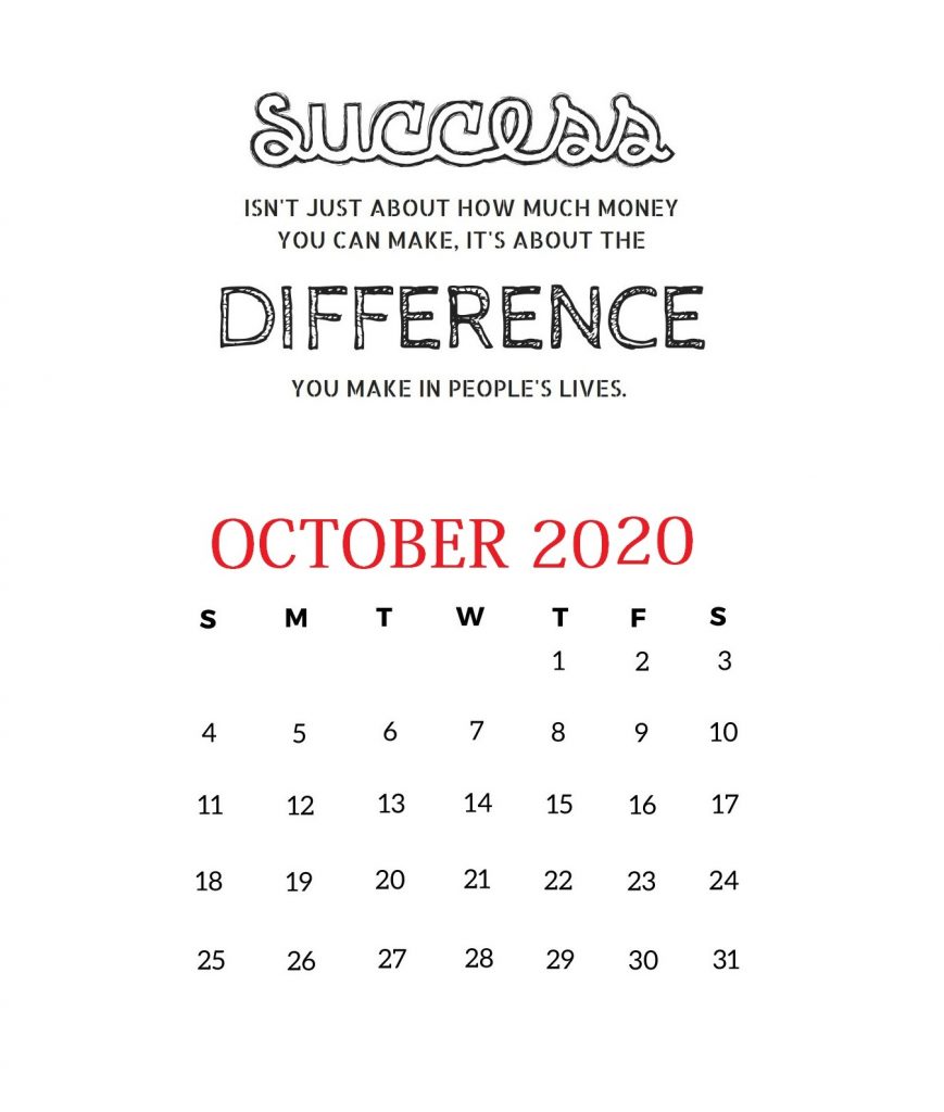 Motivational 2020 Quotes Calendar