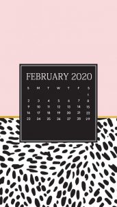 iPhone February 2020 Wallpaper Calendar