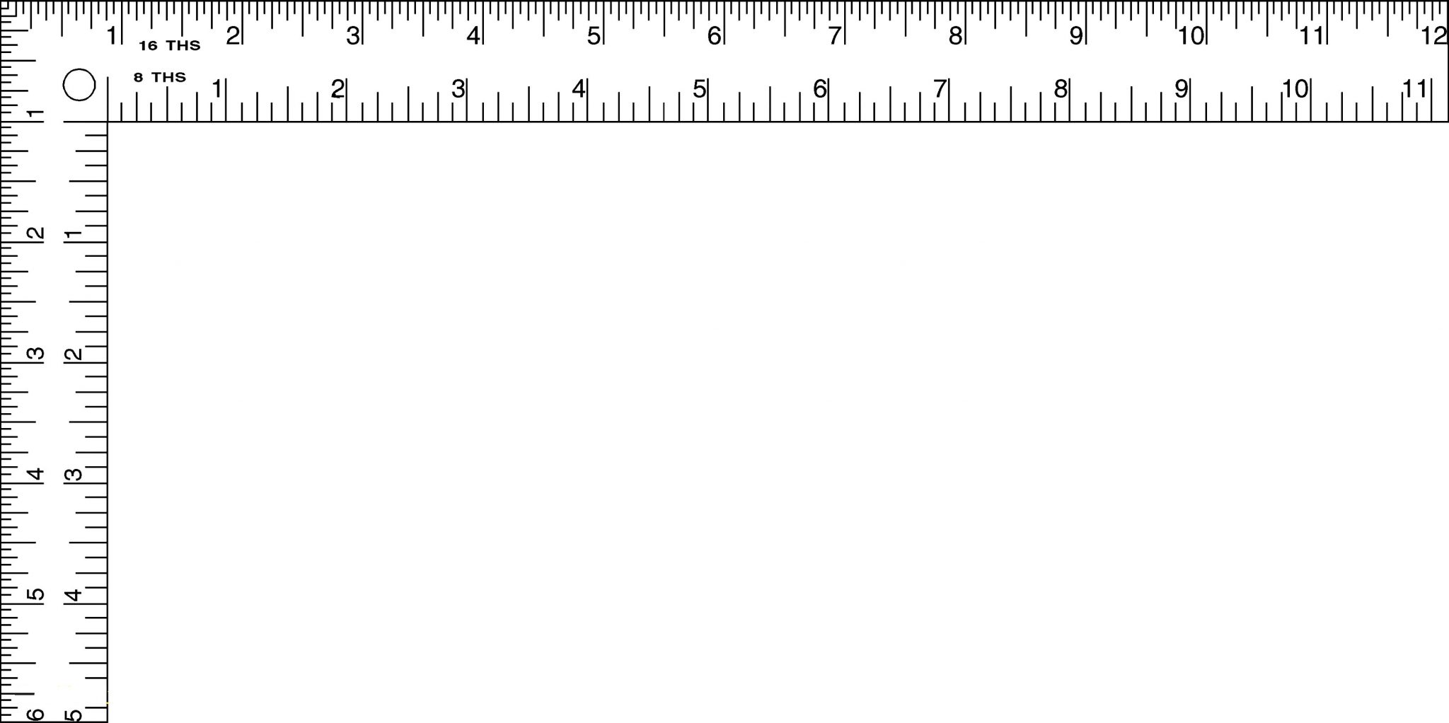 free printable 16th ruler